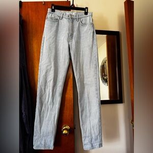 American Apparel womens Light blue Straight Jeans
